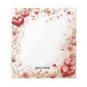 Rode harten notitieblok (Voorkant)