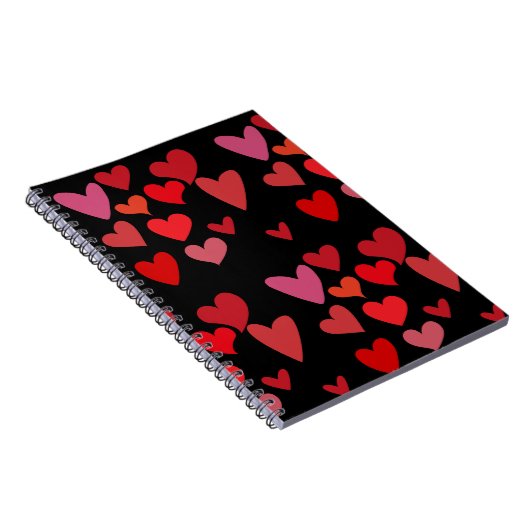 Rode harten notitieboek (Rechterzijde)