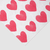 Rode harten (ontwerp 34 rode serie) tissuepapier (Detail)