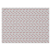 Rode harten op grijs tafelkleed (Voorkant (Horizontaal))