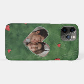 Rode harten op groen gras Case-Mate iPhone case (Achterkant (horizontaal))