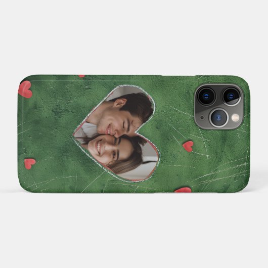 Rode harten op groen gras Case-Mate iPhone case (Achterkant (horizontaal))