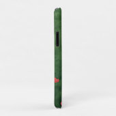 Rode harten op groen gras Case-Mate iPhone case (Achterkant/rechts)