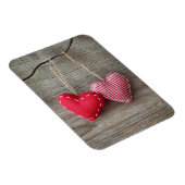 Rode harten op Houten Tabel 2 Magneet (Rechterzijde)