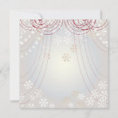 Rode harten op Radiant White Valentijns Party Kaart (Achterkant)