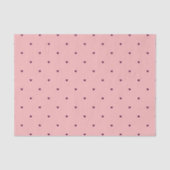 Rode harten op roze tissuepapier (Voorkant)