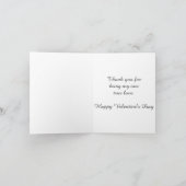 Rode harten op Valentijnsdag Notitiekaart (Binnen)