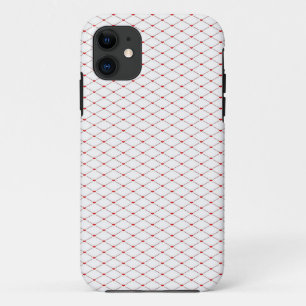 rode harten op wit Case-Mate iPhone case