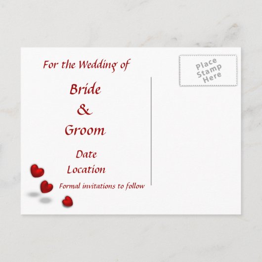 Rode harten op zilveren glitter - Sla de Kaart Dat (Achterkant)