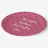 Rode harten papieren Borden Bordje (Gekanteld)