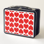 Rode harten patroon, romantisch, liefde (Voorkant)