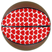 Rode harten patroon, romantisch, liefde basketbal (Voorkant)