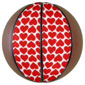 Rode harten patroon, romantisch, liefde basketbal (Verticaal)