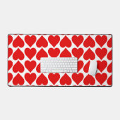 Rode harten patroon, romantisch, liefde bureaumat (Keyboard & Muis)