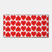 Rode harten patroon, romantisch, liefde bureaumat (Voorkant)