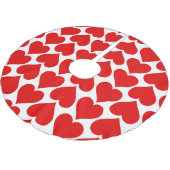 Rode harten patroon, romantisch, liefde kerstboom rok (Gekanteld)