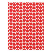 Rode harten patroon, romantisch, liefde tafelkleed (Voorkant)