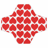 Rode harten patroon, romantisch, liefde voetbal (Enkel)