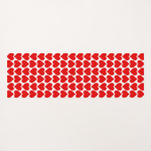 Rode harten patroon, romantisch, liefde yogamat (Achterkant (horizontaal))