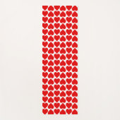 Rode harten patroon, romantisch, liefde yogamat (Voorkant)