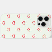 Rode harten patroon, Schattige, liefde Case-Mate iPhone Case (Achterkant (horizontaal))