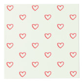 Rode harten patroon, Schattige, liefde Kubus (Rechts)