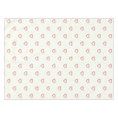 Rode harten patroon, Schattige, liefde Tafelkleed (Voorkant (Horizontaal))