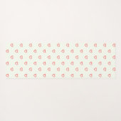 Rode harten patroon, Schattige, liefde Yogamat (Achterkant (horizontaal))