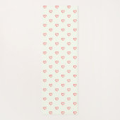 Rode harten patroon, Schattige, liefde Yogamat (Achterkant)