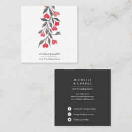 Rode harten | Professionele sociale media-pictogra Vierkante Visitekaartje