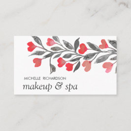 Rode harten | Professionele vrouwelijke herinnerin Afsprakenkaartje