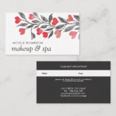 Rode harten | Professionele vrouwelijke herinnerin Afsprakenkaartje (Voorkant / Achterkant)