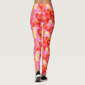 rode harten roze leggings (Achterkant)