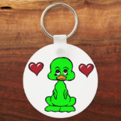 rode harten sleutelhanger (Voorkant)