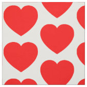Rode harten stof (Swatch)