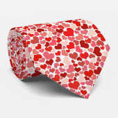 Rode harten stropdas (Opgerold)