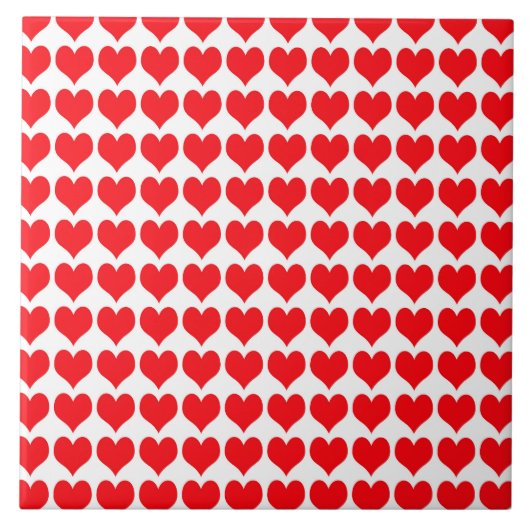 Rode harten tegeltje (Voorkant)