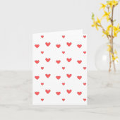 Rode harten tekenachtergrond kaart (Gele Bloem)