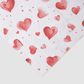 Rode harten tissuepapier (Detail)