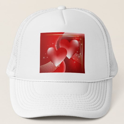 Rode Harten Trucker Pet (Voorkant)
