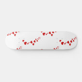 Rode harten Valentijn Special Persoonlijk Skateboard (Horizontaal)