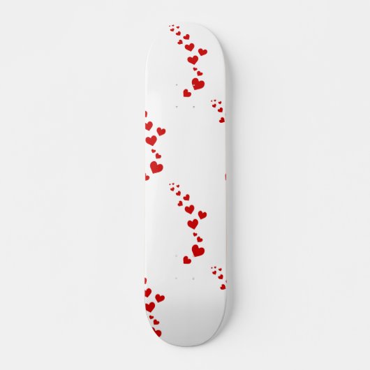 Rode harten Valentijn Special Persoonlijk Skateboard (Voorkant)