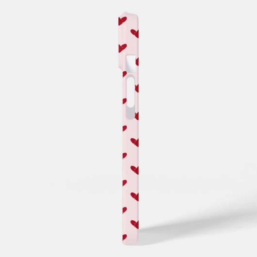 Rode harten Valentijnsdag iPhone / iPad case (Achterkant / Links)