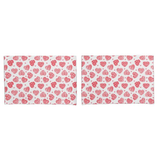 Rode harten Valentijnsdag liefde Kussensloop (Voorkant-Set)