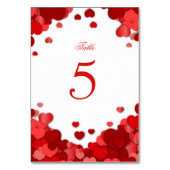 Rode harten, Valentijnsdag, Trouwen, Op maat gemaa Kaart (Achterkant)