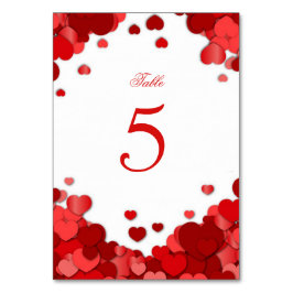 Rode harten, Valentijnsdag, Trouwen, Op maat gemaa Kaart