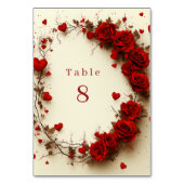 Rode Harten Valentijnsdag Trouwfeest Kaart (Voorkant)