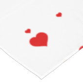 Rode harten Valentin's patroon Tafelkleed (Gekanteld)
