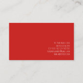 Rode harten visitekaartje (Achterkant)