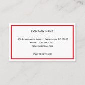 Rode harten visitekaartje (Achterkant)